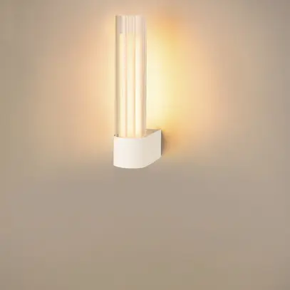 Applique LED SLV LYGANT single 8W 560lm 3000K IP44 326×75mm blanc 