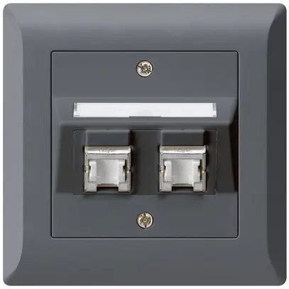 Presa INC kallysto.line C cat.6 2RJ45/s antracite 