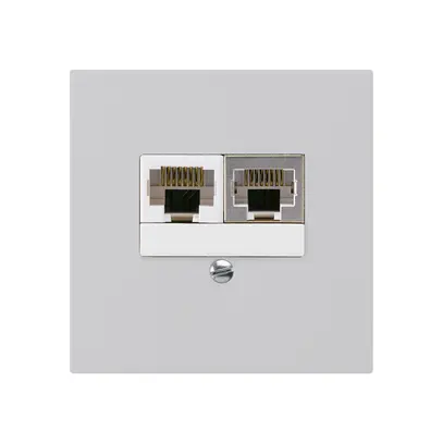Scatola INC kallysto 2×RJ45s+u separato grigio chiaro 