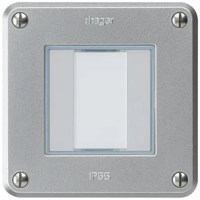 Tasto INC robusto C KNX 2× alluminio s/e-link 