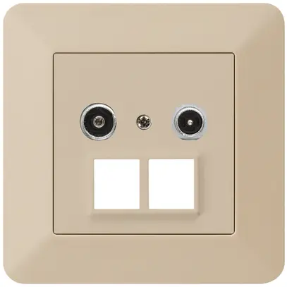 Prise multimédia ENC kallysto.trend R/TV 4dB 2GHz beige 
