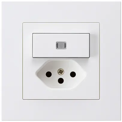 Combinazione luminosa INC 3/1P+T13 bianco kallysto.pro con protezione bambini 