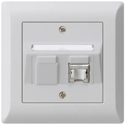 Presa INC kallysto.line C cat.6 1RJ45/s grigio chiaro 
