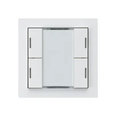 Poussoir ENC kallysto A KNX 4× LED RGB s/e-link blanc 