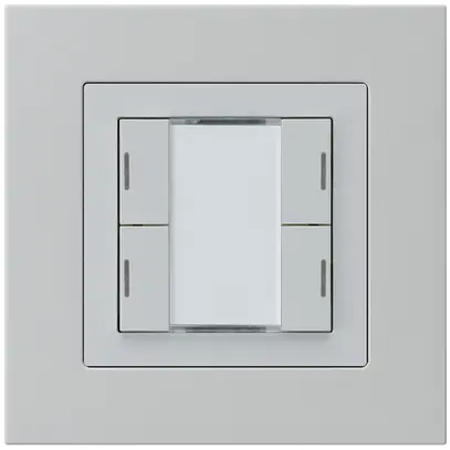 Tasto INC kallysto.pro KNX 4×LED RGB s/e-link grigio chiaro 