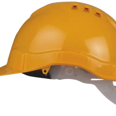 Casque de protection en matière synthétique blanc 
