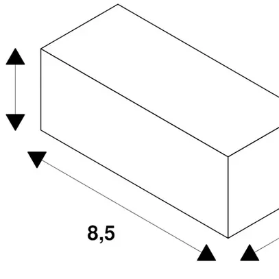 Pendelleuchtenadapter SLV für 1-Phasen Stromschiene, silbergrau 