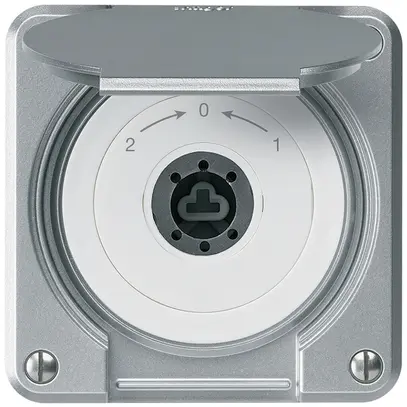 Contact pivotant à clé ENC robusto IP55 aluminium avec clapet s.cylindre inver. 