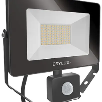 Projecteur LED ESYLUX AFL BASIC, 30W 3000K 3000lm 200×60×195mm IP65, noir 