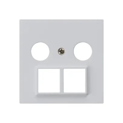 Placca frontale HMS kallysto per R/TV grigio chiaro 