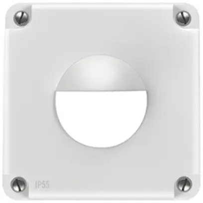 Couverture ESYLUX IP55 Feller, NUP, NAP, NCO, blanc 