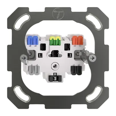 Einsatz Steckdose FH T23 16A mit LED grün, Steckklemmen 