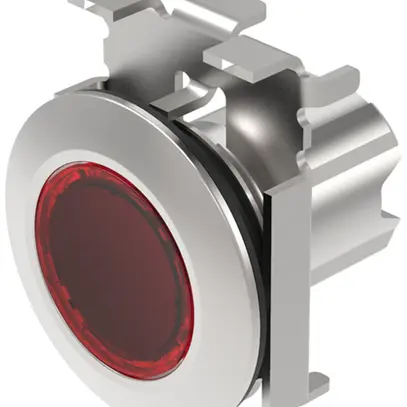 Allogiamento p.pulsante luminoso EAO45 piatto rosso Ø30.5mm IP67/IP69K anello gr 