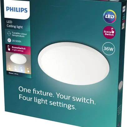 LED-Deckenleuchte Wawel 36W 2700K 3200lm Ø480×69mm IP20 weiss 