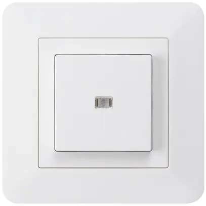 Interruttore pulsante luminoso INC kallysto.trend 3/2P bianco 