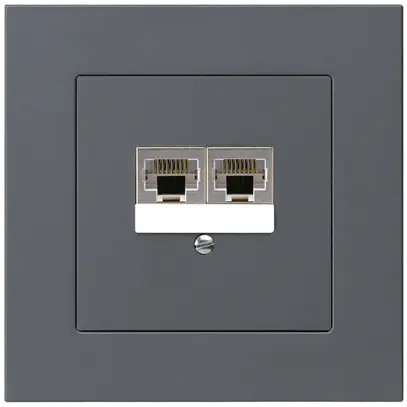 Boîte ENC kallysto.pro 2×RJ45s anthracite parallèle 