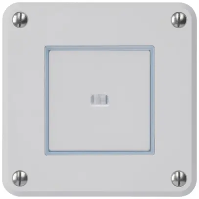 Contatto pulsante INC robusto IP55 2P grigio illuminato 