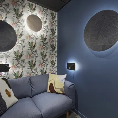 Leuchtenschirm SLV MANA SHADE ROUND 60 Ø600mm Filz/Aluminium grau 