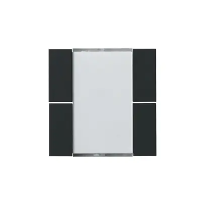 Kit frontal Hager kallysto 4×KNX noir 