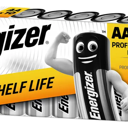 Pile alcaline Energizer Industrial AA LR6 1.5V blister à 10 pièces 