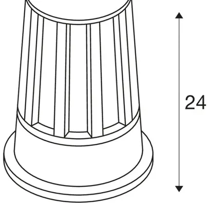 Lampadaire SLV CONE, E27 100W IP54 anthracite 