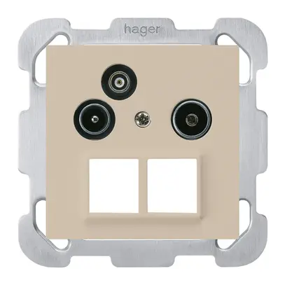 Prise pour antenne ENC R/TV-Données kallysto HMS B 2GHz 19db beige 