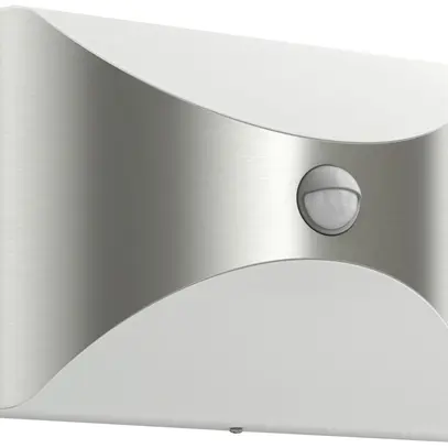Applique LED Herb PIR 6W 2700K 600lm IP44 acciaio pregiato 