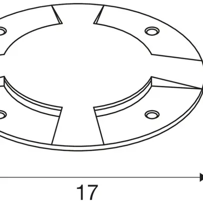 Copertura SLV BIG PLOT acciaio pregiato 316, IP67, 0.8t, 4 aperture 