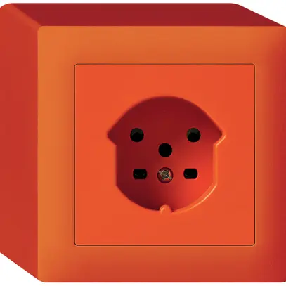Prise AP kallysto T15 orange bornes à vis 