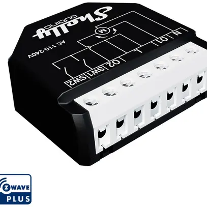 Actionneur de jalousie RF INC Shelly Wave Shutter Z-Wave 1 10A AC 2×entr 