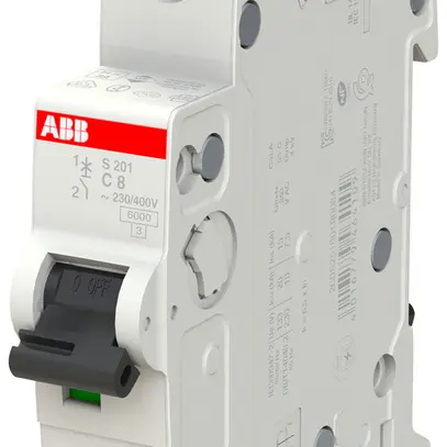 Disjoncteur ABB S201-C8 8A C 6kA 
