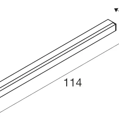Plafoniera/lpda a muro LED SLV SIGHT 115 Switch 38W 3100lm 3000K 1200mm bianco 