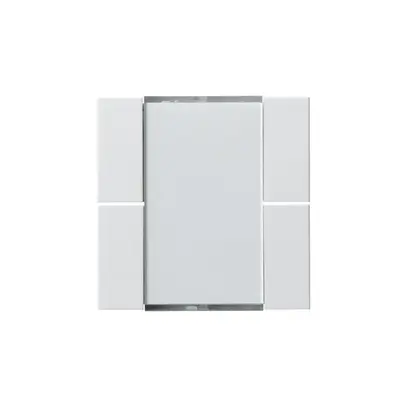 Kit frontal Hager kallysto 4×KNX blanc 