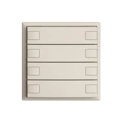 Pulsante INC KNX 4×EDIZIOdue crema RGB senza LED 