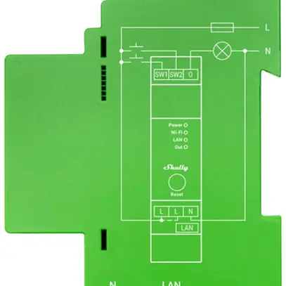 Actionneur-variateur RF AMD Shelly Dimmer 1PM Bt/Wi-Fi 1×sort 110…240V 1UM 