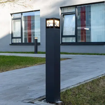 Lampada a muro LED DOTLUX WAY IP65 120×120×148mm 7.5/15W 4000K 