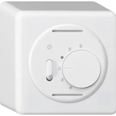 AP-Raumthermostat basico weiss mit Schalter 
