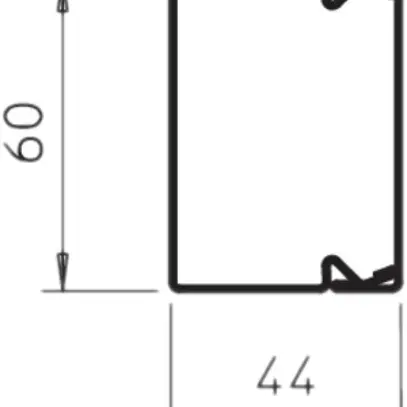 Canale d'installazione Bettermann LKM 40×60×2000mm zincato bianco puro 
