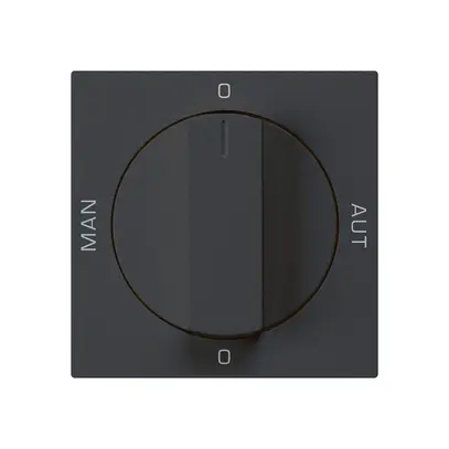 Kit frontale per interruttore rotativo S2 60×60 kallysto 0-Hand-0-Aut.nero 