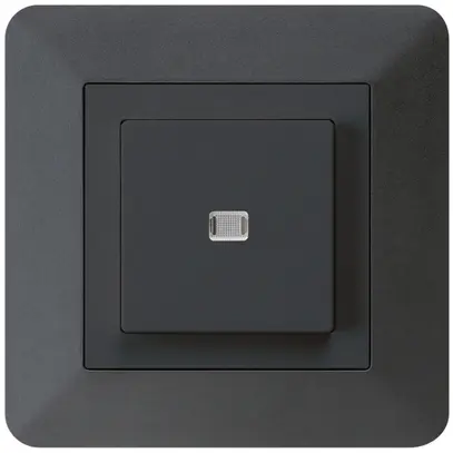 Interruttore pulsante luminoso INC kallysto.trend 3/1P nero 