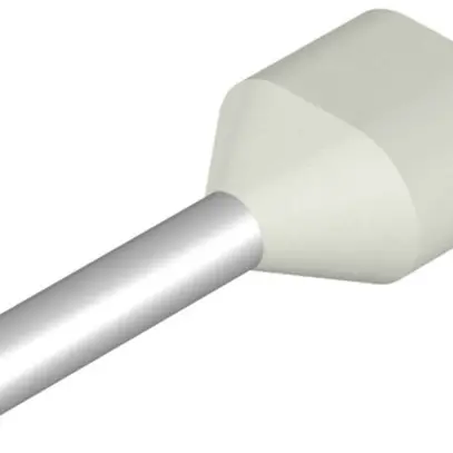 Embout de câble jumelé Weidmüller H isolé 2×0.5mm² 8mm blanc DIN en vrac 