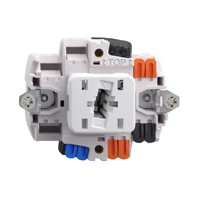 Inserto pulsante luminoso FH A-R/1P LED blu 