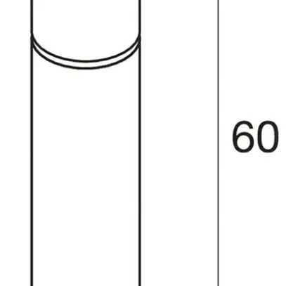 Borne lumineuse SLV ROX ACRYL 60 POLE 20W, E27, IP65, acier fin 304, 600mm 