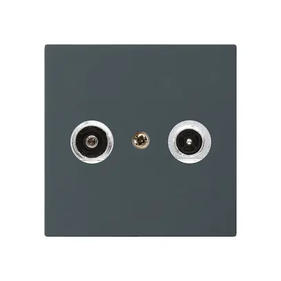 Presa antenna kallysto R/TV montaggio A 23dB 2GHz antracite 