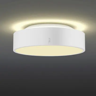 Plafoniera LED SLV MEDO PRO 30 10W 1350lm 930/940 IP50 DALI Ø280mm bianco 