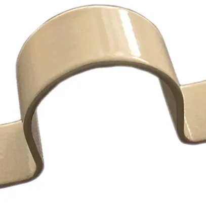 Brida Plica 2 viti M25 acciaio laccato grigio chiaro 