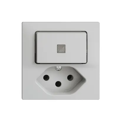 Combinaison lum.A-R/1L+T13 EDIZIOdue gris clair avec lent. LED jaune 