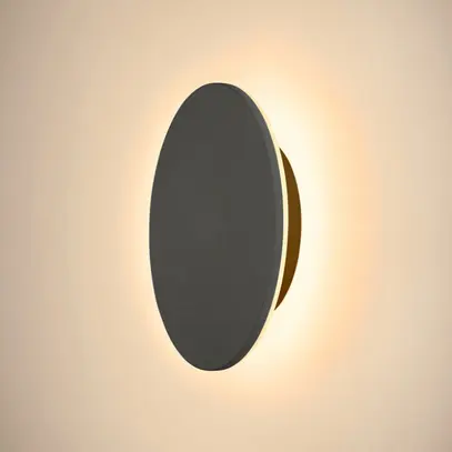 Applique LED SLV D-RING M 15W 1260lm 827/830 IP65 VAR indirect 250mm noir 