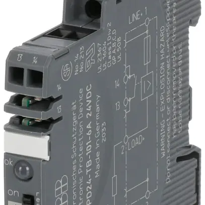 Disjoncteur appareil AMD ABB EPD24-TB-101 24V électronique 6A NO 20000µF 