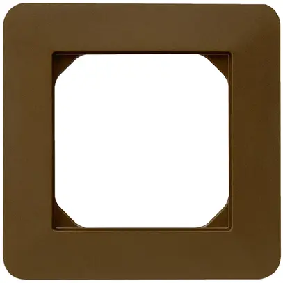 Cadre de recouvrement ENC kallysto.trend 1×1 brun 94×94mm 